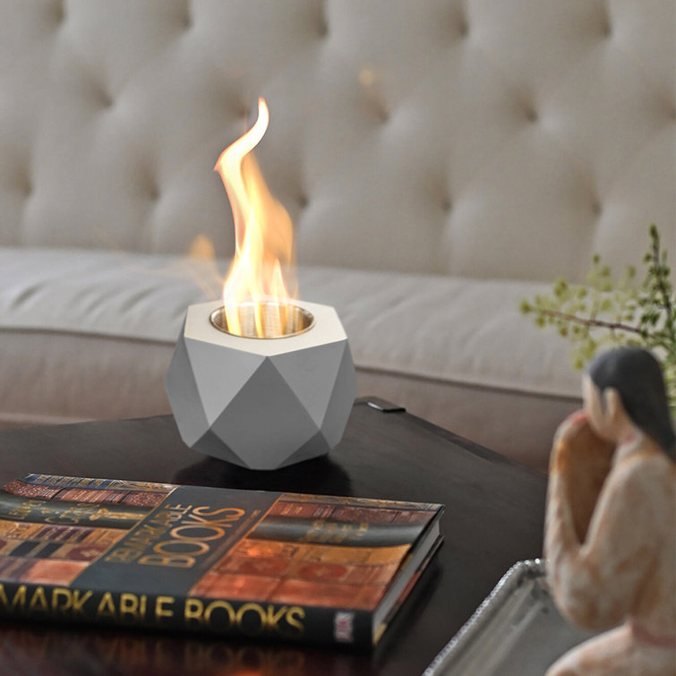 LUMESBLOOM Stone Outdoor Tabletop Fireplace Wayfair Canada